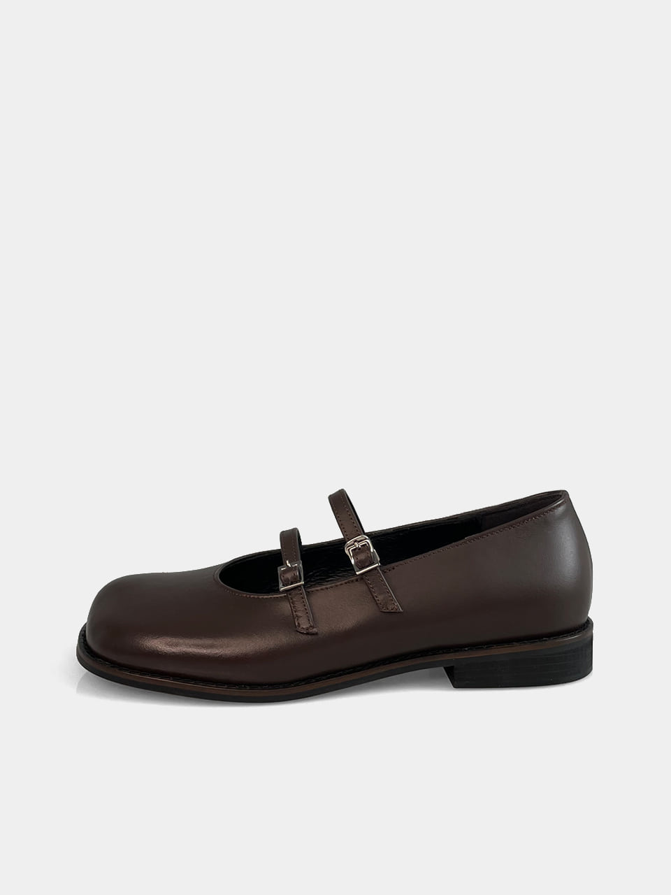 [Out of stock] Mrc101 Mary Jane Flat (Midnight Brown)
