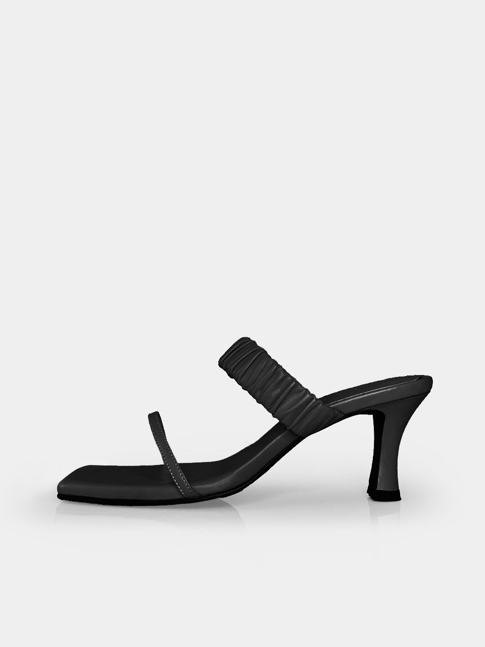 [Out of stock] Mrc087 Shirring Sandal (Black)